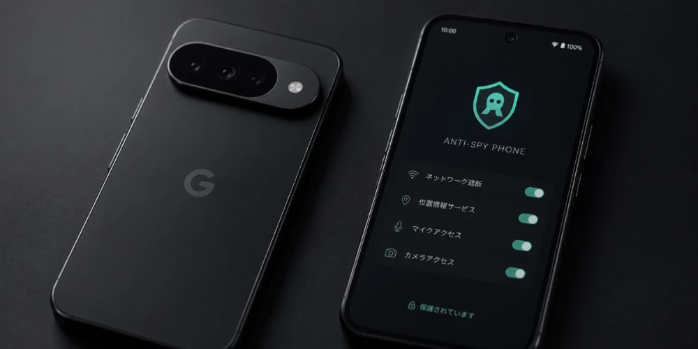 AntiSpyPhoneの本体と、権限を管理する画面